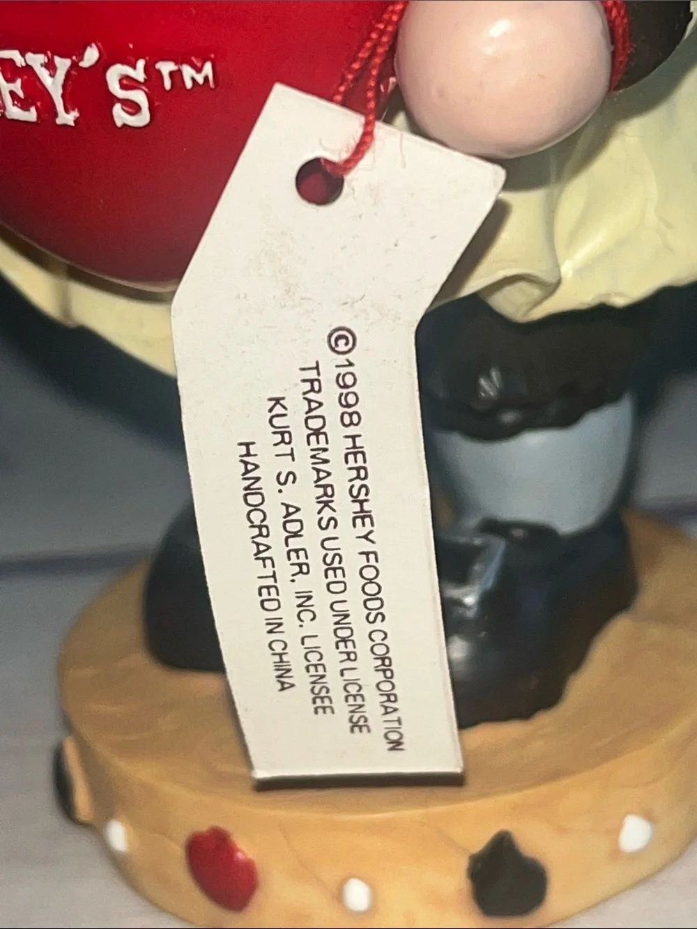Hershey’s 1998 Collectible Elf with Happy Valentine’s Day Heart by Kurt S Adler